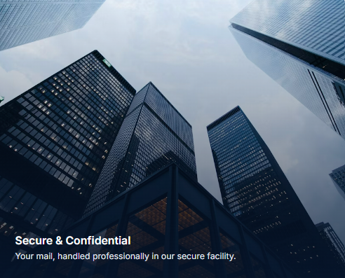 Secure & confidential mail in our facility